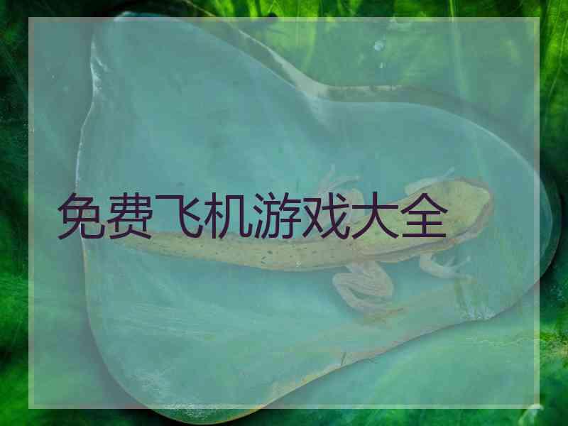 免费飞机游戏大全