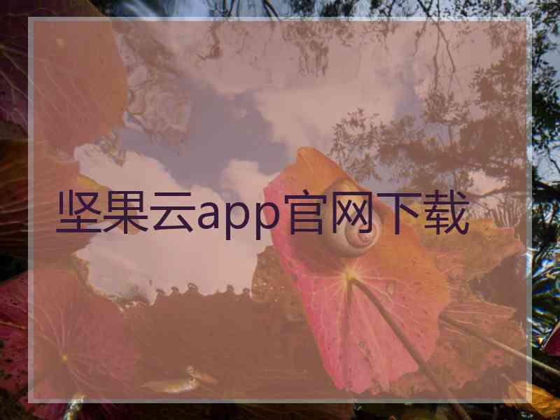 坚果云app官网下载